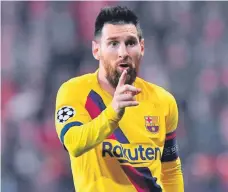  ??  ?? Lionel Messi está decidido a marcharse del Barcelona.