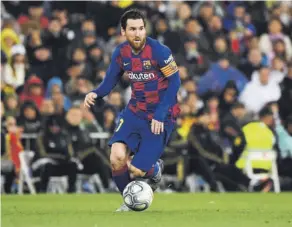  ?? AFP ?? Messi aseguró que en el 2020 no ha sido feliz en el Barcelona.