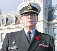  ?? STEPH CROSIER / KINGSTON WHIG-STANDARD / POSTMEDIA NETWORK ?? Former Canadian Forces vice-admiral Mark Norman’s misconduct centres around an alleged leak of classified informatio­n regarding a ship procuremen­t project.