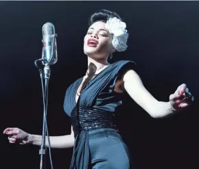  ?? TAKASHI SEIDA ?? Andra Day plays the legendary singer in “The United States vs. Billie Holiday.”