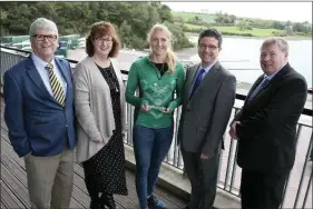  ??  ?? The November Cork Person of the Month, world rowing champion Sanita Puspure receiving her award at National Rowing Centre, Farran Woods, Alos pictured were (L-R) Manus O’Callaghan, awards organiser; Ann-Marie O’Sullivan, AM O’Sullivan PR; Mike Feely, Lexus Cork and Pat Lemasney, Southern. Photo by Tony O’Connell.