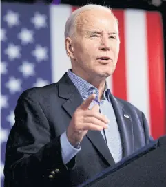  ?? REUTERS ?? US President Joe Biden speaks at a campaign event in Atlanta, Georgia.