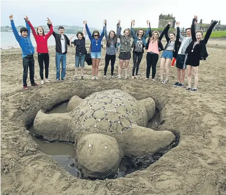  ??  ?? A sand castle competitio­n is one of the many events taking place during Broughty Ferry Gala Week.