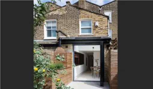  ??  ?? The ground floor flat gets a small – but private – garden