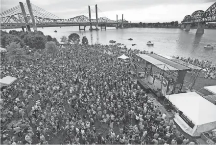  ?? PHOTOS PROVIDED BY WFPK ?? During its 20-plus year run, Waterfront Wednesday has drawn thousands to Waterfront Park.