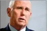  ?? (AP Photo/John Minchillo, File) ?? FILE - Former Vice President Mike Pence speaks during an interview with The Associated Press, Nov. 16, 2022, in New York. The FBI searched Pence’s Indiana home on Feb. 10 as part of a classified records probe.