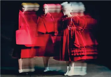  ??  ?? REI KAWAKUBO CROSSES THE DIVIDE BETWEEN ART AND FASHION IN HER WORK