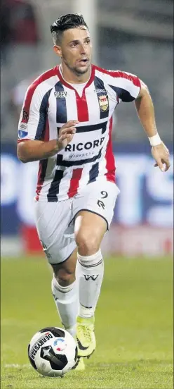  ??  ?? CON EL WILLEM II. Fran Sol llegó a Holanda la temporada pasada.