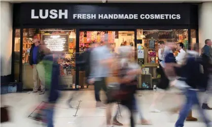  ?? Photograph: Neil Hall/Reuters ?? Lush has has run diverse campaigns over the years linked to social causes.