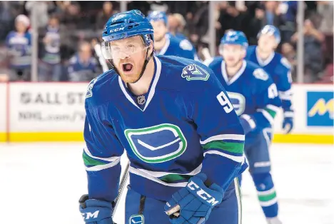  ?? DEREK CAIN/NHLI VIA GETTY IMAGES ?? Canucks forward Jack Skille, who joined the club after a single season with the Colorado Avalanche, has establishe­d himself in the Denver community by founding a non-profit organizati­on that aims to help sick children enduring short or long hospital...