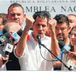  ?? CRISTIAN HERNÁNDEZ / EFE ?? El presidente de la Asamblea Nacional de Venezuela, Juan Guaidó.