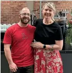  ??  ?? Coffee roasters Steve Barret and Saskia Kirkbeck found that being able to hear an outside perspectiv­e was ‘‘hugely valuable’’.