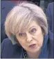  ??  ?? THERESA MAY: PM spoke of a ‘historic opportunit­y’.