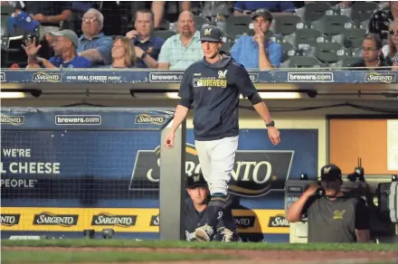  ?? MICHAEL MCLOONE / USA TODAY SPORTS ?? Craig Counsell doesn’t know when preparatio­ns for the 2020 season will begin again. He said Miller Park is not closed, and if players choose to come to Milwaukee, the team will make sure they are able to work out.