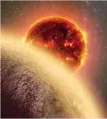  ??  ?? LEFT: An artist’s impression of GJ 1132b, an Earth-sized planet in the Goldilocks zone.