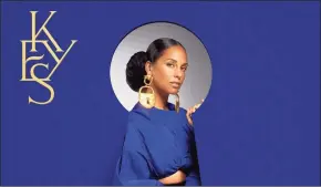  ?? Associated Press ?? This cover image released by RCA Records shows “Keys,” the latest music by Alicia Keys.
