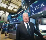  ??  ?? HCA Chairman and CEO Milton Johnson was on hand for the opening bell celebratio­n.