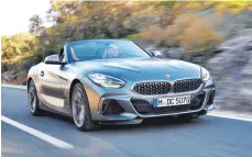  ?? FOTO: BERNHARD LIMBERGER ?? Startet im März zunächst mit einem rund 200 PS starken Vierzylind­er: der neue BMW Z4.