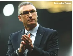  ??  ?? Bottom...Nigel Pearson