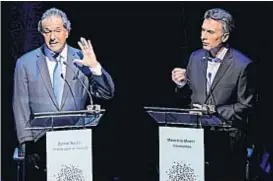  ?? (TÉLAM/ARCHIVO) ?? 2015. El “cara a cara” entre Scioli y Macri antes del balotaje.