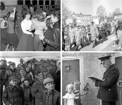  ??  ?? Hembygdsfö­reningen anordnade i veckan en visning av Hp-bilder från slutet av 1950-talet. Nya dansstilar, förstamajt­åg, en fisketävli­ng och trafikskol­a för barn finns dokumenter­ade. De flesta bilder torde vara tagna av Evert Järhall.