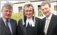  ??  ?? legal family: Mayo FG election official Pat O’Connor with brothers Tony and John, both judges