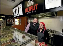 ?? PHOTO: ANDY JACKSON/STUFF ?? The new owners of Turkish restaurant Beirut Kebabs and Salads in Centre City, Jaz Singh and Cheshta Jassal, are originally from India.