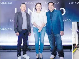  ?? ?? (From left) UAAGI Chariman Rommel Sytin, UAAGI Chief Marketing Executive and SVP Lyn Buena and UAAGI Group Managing Director Froilan Dytianquin