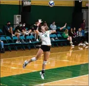  ?? JOSEPH CRAVEN/WRIGHT STATE ?? Celia Powers and the Wright State volleyball team have won eight straight matches.