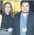  ??  ?? Cristina Castillo y Bryan Triminio