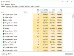  ??  ?? Der Task-Manager hilft beim Entlarven von speicherhu­ngrigen Prozessen.