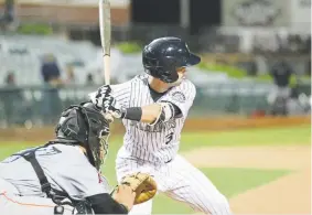  ?? Courtesy of Lancaster Jethawks ?? Rockies prospect Max George, a Regis Jesuit graduate, is batting .389 with four homers and nine RBIS in five games.