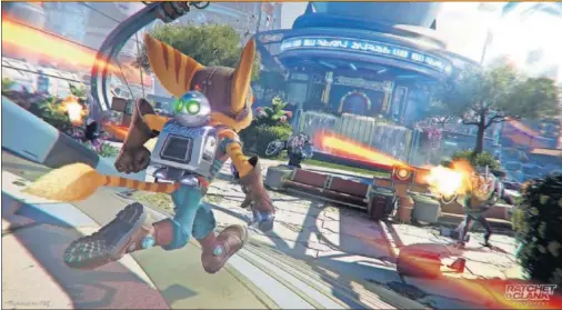  ??  ?? Ratchet and Clank: Una Dimensión Aparte es el primer gran juego que aparece dentro de la nueva generación.