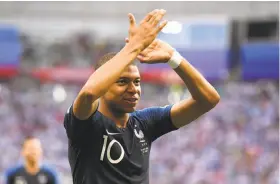  ?? Laurence Griffiths / Getty Images ?? Keeping Brazil’s Neymar, above, in check will be a major challenge for Belgium in a World Cup quarterfin­al match Friday. France’s Kylian Mbappe, left, could give Uruguay fits in the first quarterfin­al of the day.