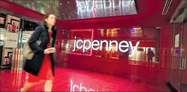  ?? AP FILE PHOTO ?? Sales at JCPenney stores open at least a year climbed 6 percent in the latest period.
