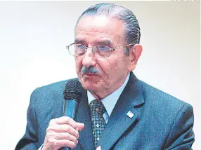  ?? FOTO: EL HERALDO ?? Enrique Aguilar Paz es uno de los fundadores del Pinu y ha sido diputado y candidato presidenci­al. También fue ministro de Salud en el gobierno de López Arellano.