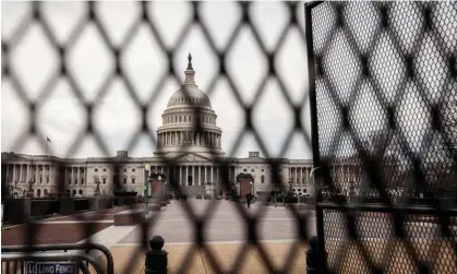  ?? Allison Bailey/NurPhoto/Rex/Shuttersto­ck ?? Anti-riot fencing around the US Capitol for Joe Biden’s State of the Union address, Washington, United States, 7 February 2023. Photograph: