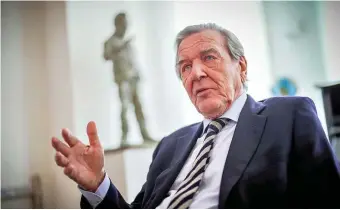  ?? FOTO: MICHAEL KAPPELER ?? Ex-Kanzler Gerhard Schröder ist Anfang des Monats 80 Jahre alt geworden.