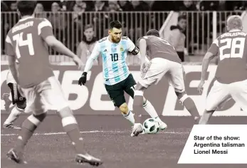  ??  ?? Star of the show: Argentina talisman Lionel Messi