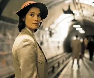  ??  ?? Gemma Arterton navigates the all-male dominated film department in “Their Finest.”
