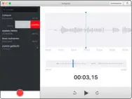  ??  ?? Sprachmemo­s verhält sich auf dem Mac weiterhin wie auf einem ipad.