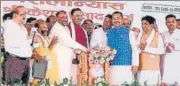  ?? HT ?? Deputy CM Keshav Prasad Maurya at the function in Kaushambi on Sunday.