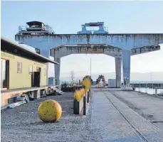  ?? FOTO: SIG ?? Millionen Euro investiert die Gemeinde in die Denkmale auf dem ehemaligen Bodan-Werft-Gelände.