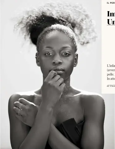  ??  ?? Michaela DePrince, 23 anni, orfana di guerra, oggi solista all’Het Nationale Ballet, dove torna in scena l’8 settembre. Ambasciatr­ice di War Child Holland, sta organizzan­do un charity gala per i bambini vittime di guerra che si terrà ad Amsterdam nel 2019. La biografia Taking Flight è uscita in Italia con il titolo Ora so volare (Mondadori).