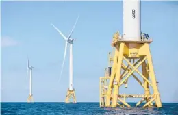  ?? MICHAEL DWYER/AP 2016 ?? Clean energy is among the areas that would see investment under President Biden’s infrastruc­ture plan. The U.S. lags in offshore wind developmen­t.