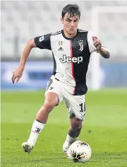  ?? REUTERS ?? Juventus forward Paulo Dybala in action during a recent Serie A match.