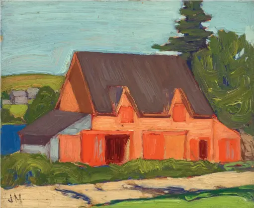  ??  ?? J.E.H. Macdonald Nova Scotia Barn c. 1922