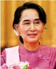  ?? DR ?? Suu Kyi é criticada por complacênc­ia nas violações