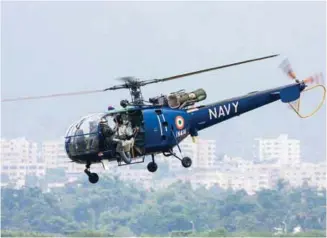  ??  ?? The IN’s antiquated helicopter force is becoming a major concern (photo: Angad Singh)