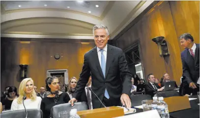  ?? Alex Brandon ?? The Associated Press Former Utah Gov. Jon Huntsman appears before the Senate Foreign Relations Committee on Tuesday as the nominee to become the U.S. ambassador to Russia.